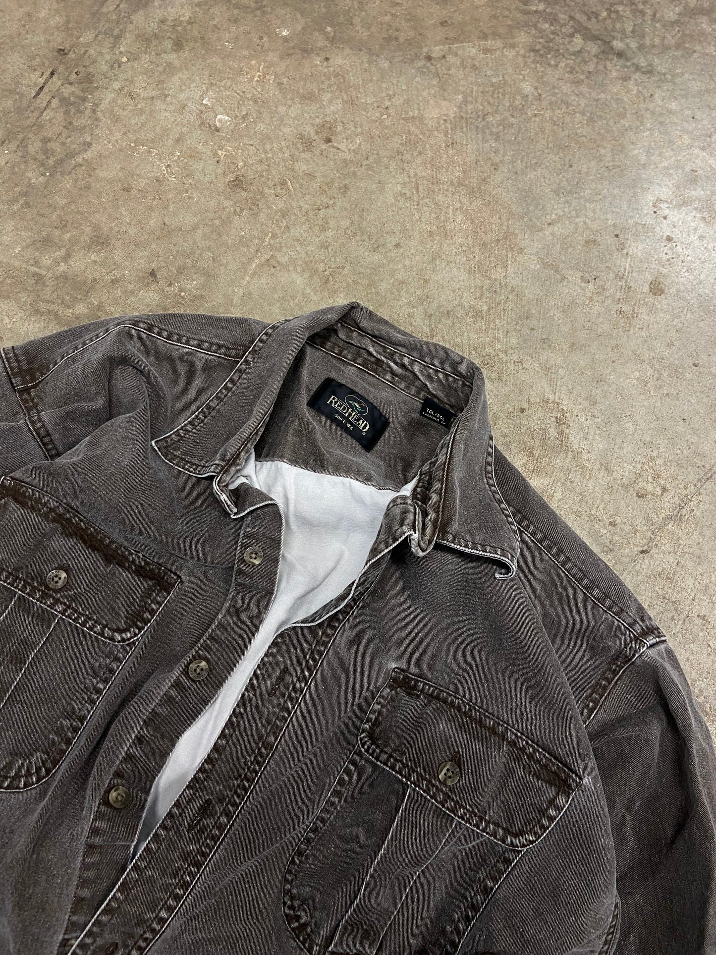 (XL) faded button up