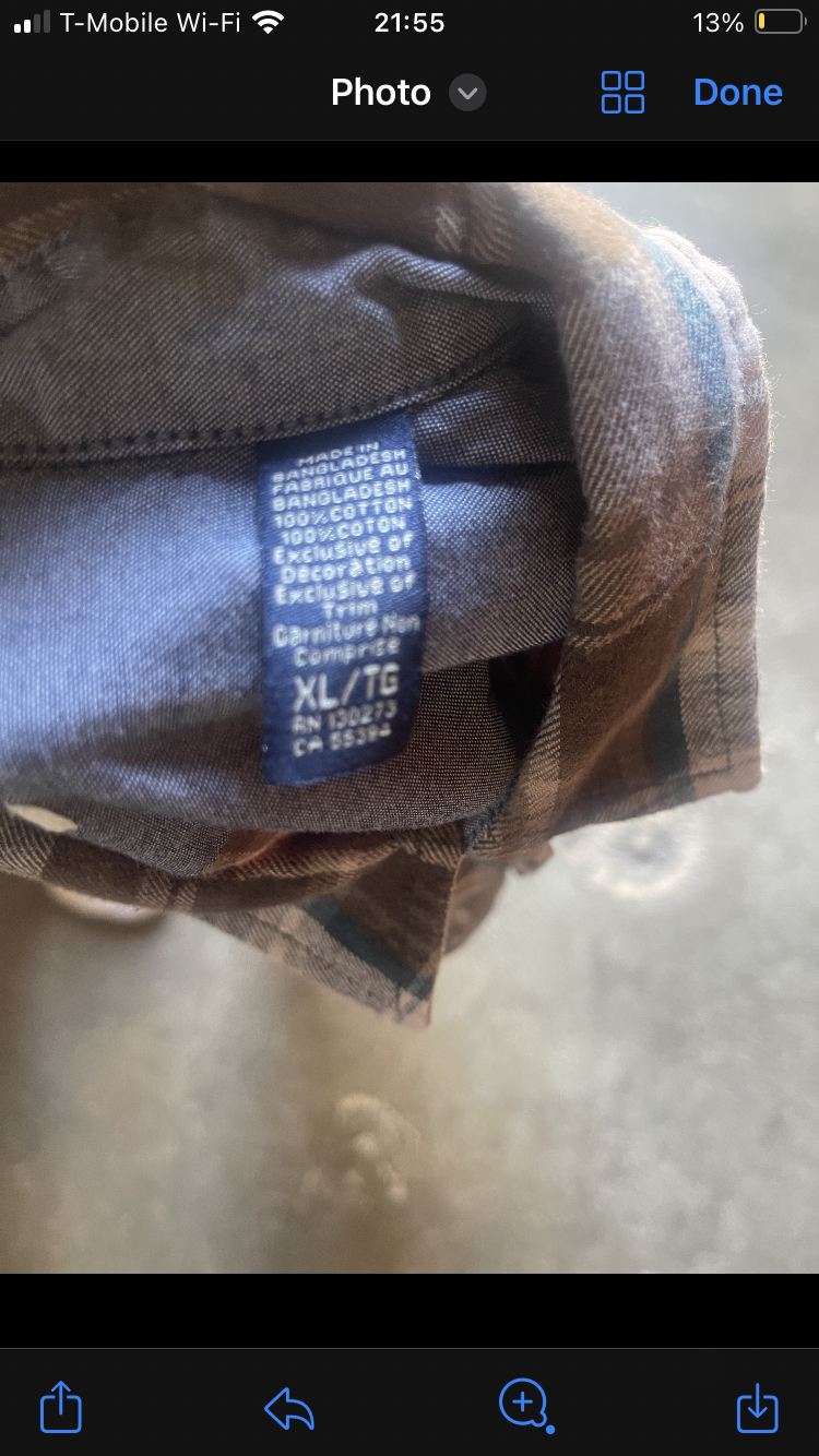 (XL) Wrangler Long Sleeve Button Up