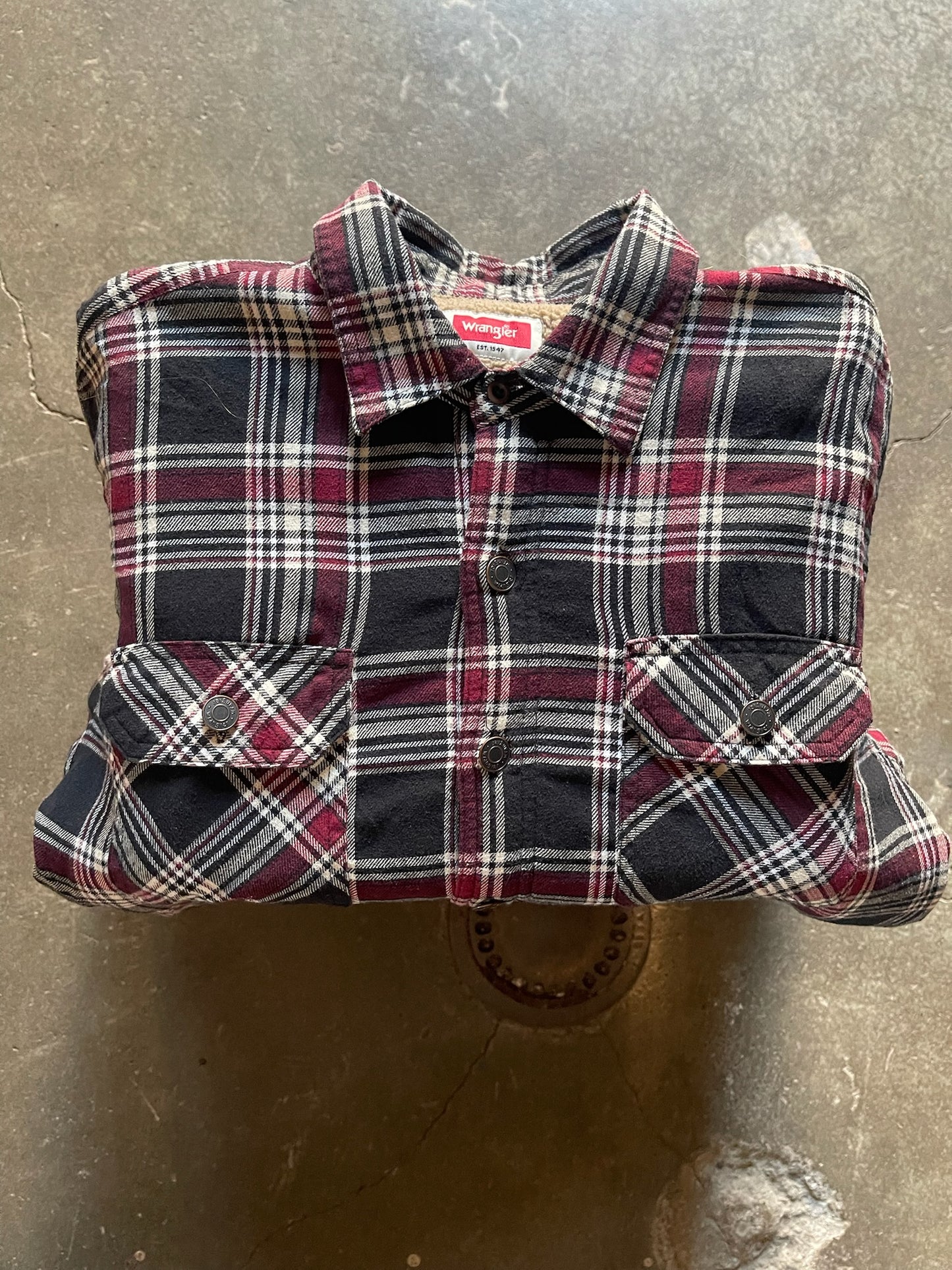 (M/L) 00s wrangler heavy flannel