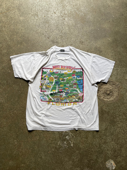 (L/XL) 90s city map tee