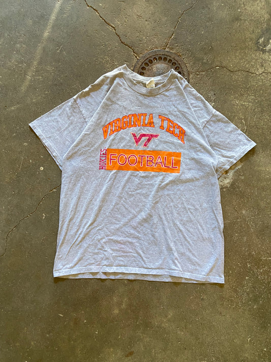 (2XL) 00s Virginia Tech football tee