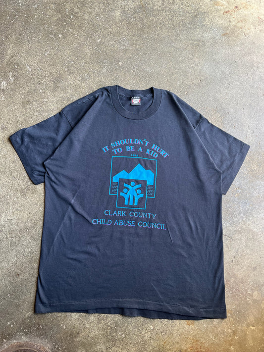 (XL) Child Abuse Council Single Stitch Tee