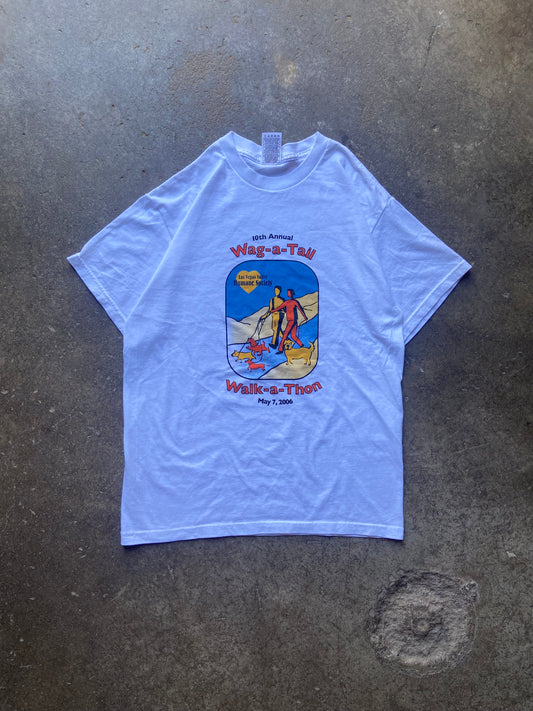 (M) 00s Dog walk tee