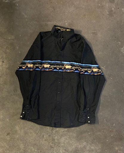 (L) 00s Elk button up