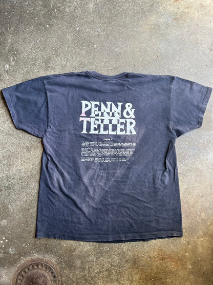 (XL) 90s Penn & Teller Single Stitch Tour T