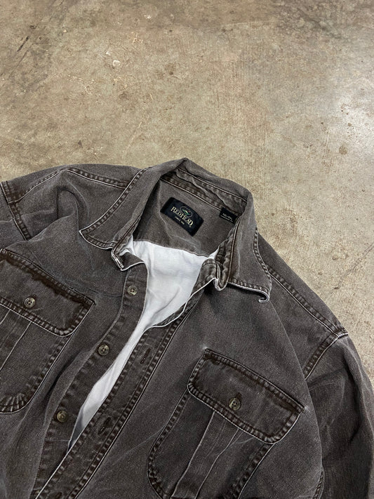 (XL) faded button up