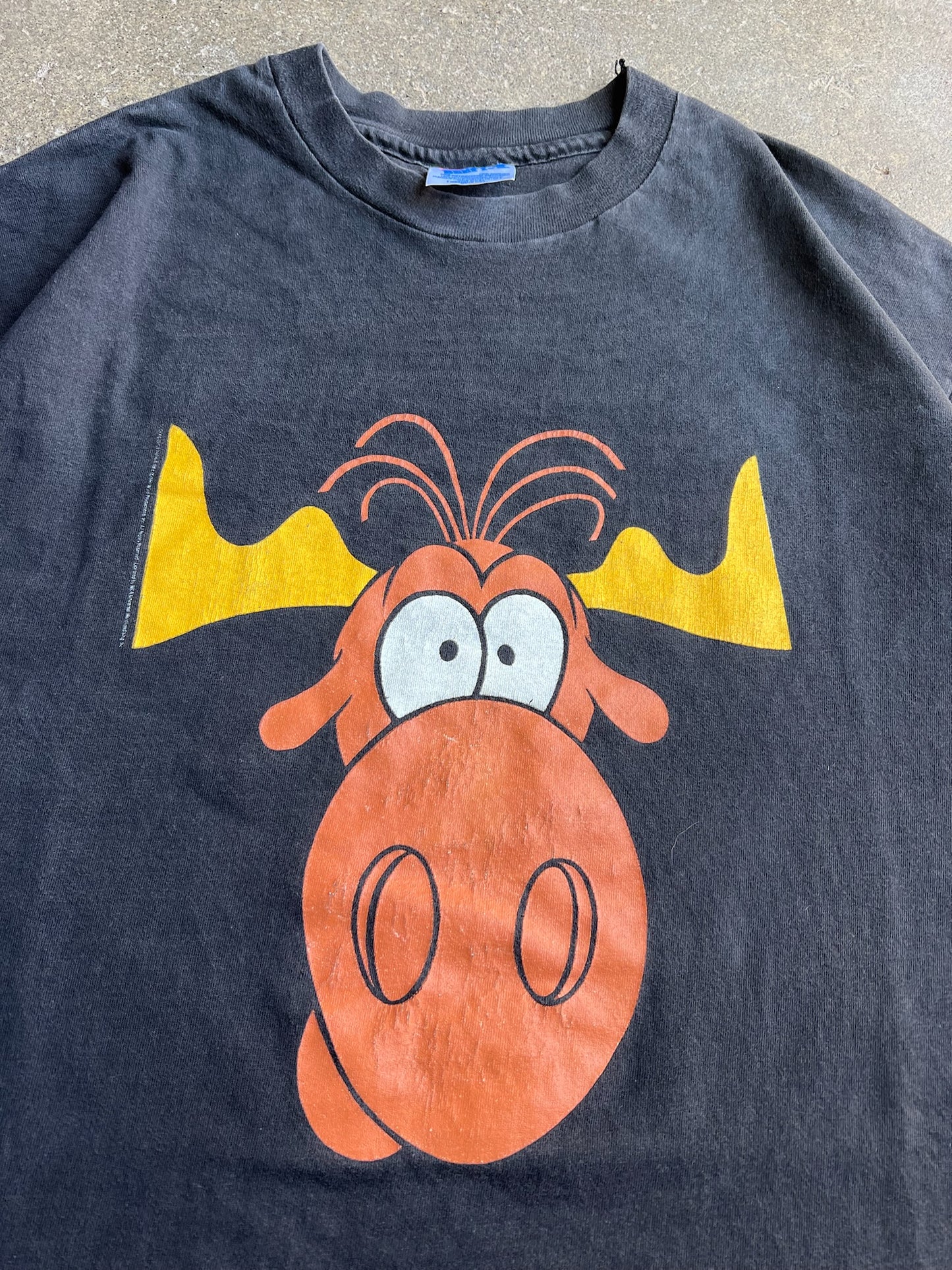 (XL) 1993 Bullwinkle Taco Bell Single Stitch T