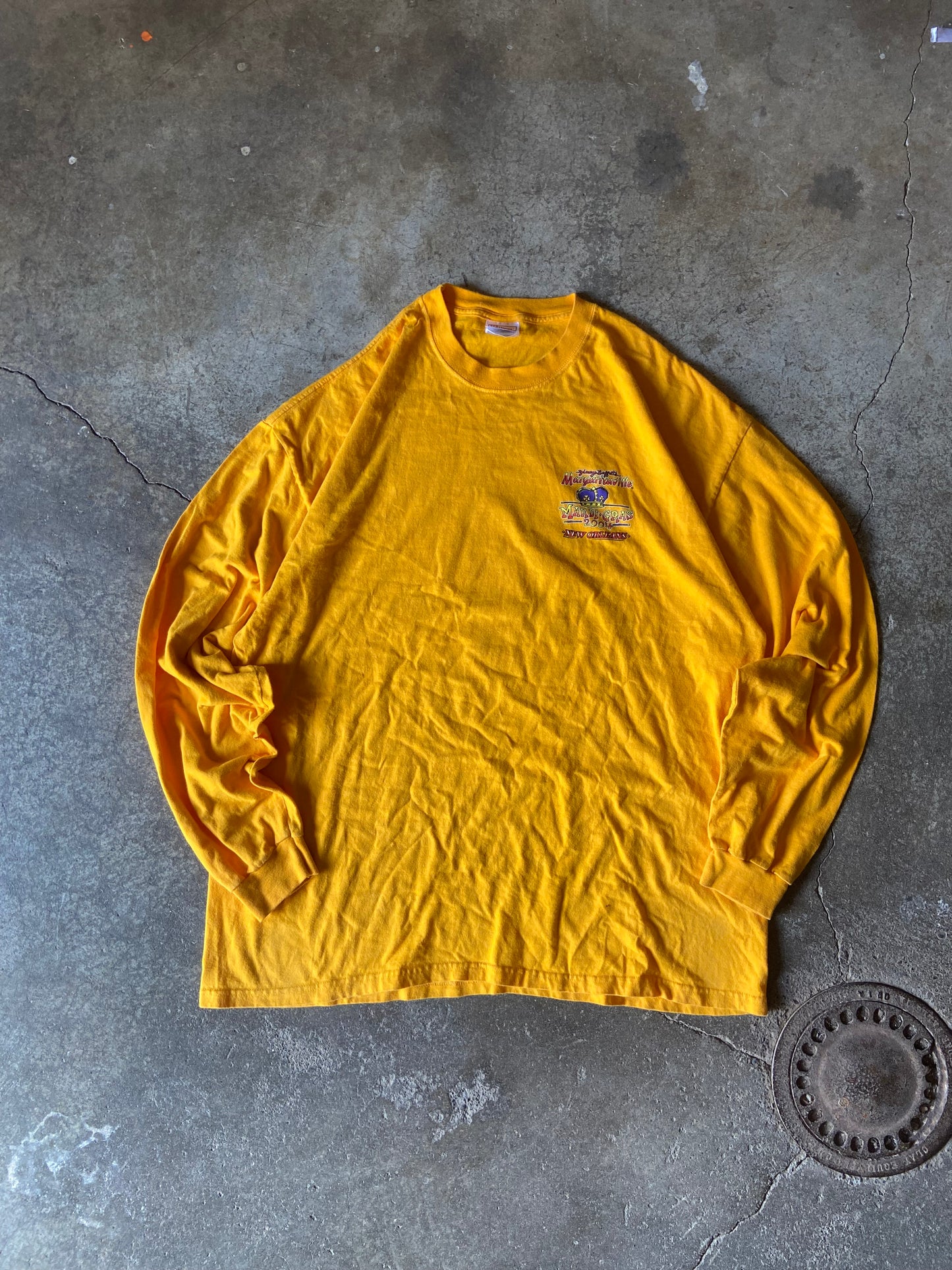 (2XL) 00s Mardi-gras long sleeve