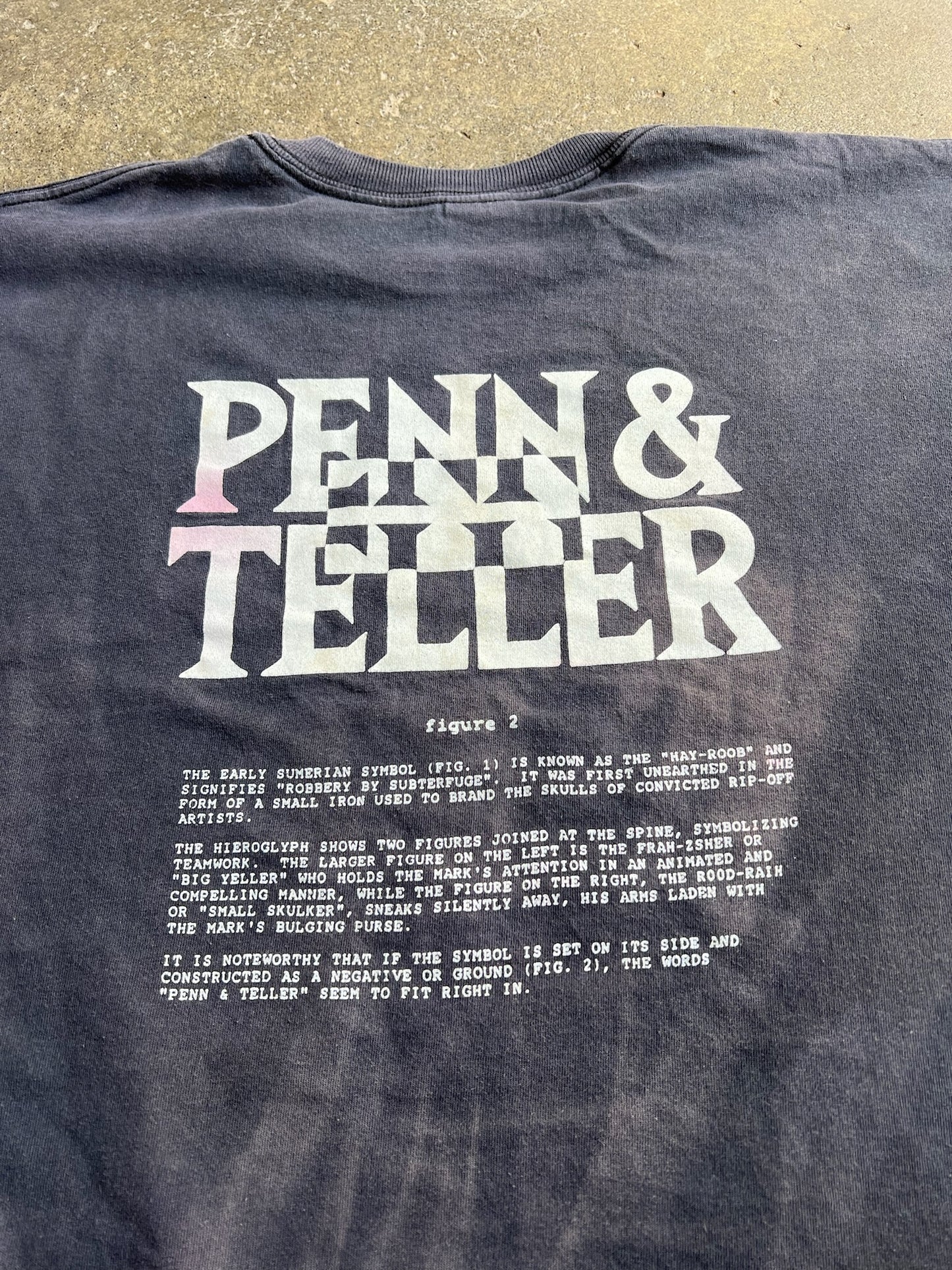 (XL) 90s Penn & Teller Single Stitch Tour T