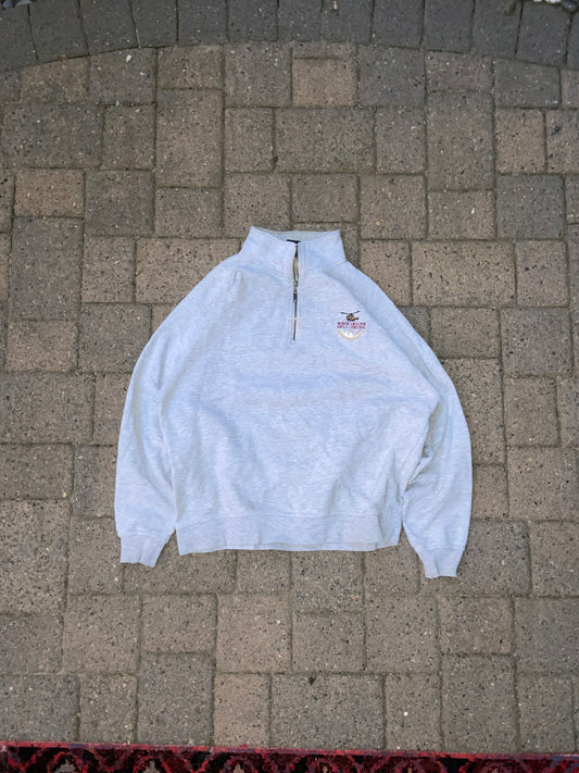 (XL) Helicopter quarter zip