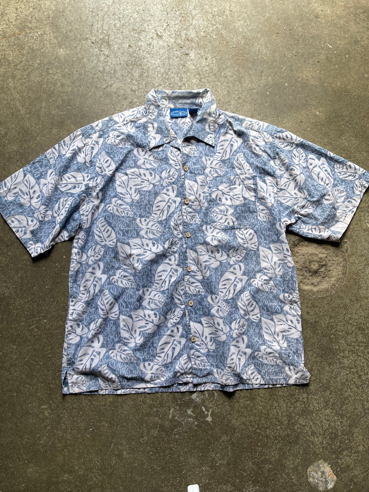 (XL) 00s floral button up