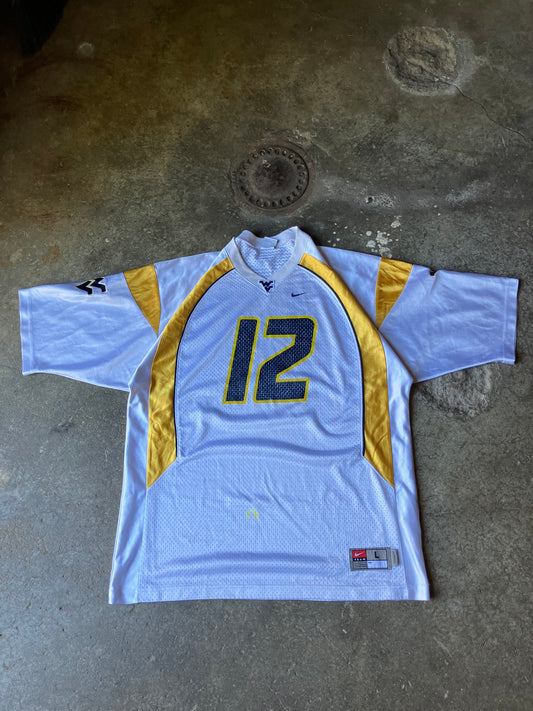 (L) West Virginia Geno Smith Jersey