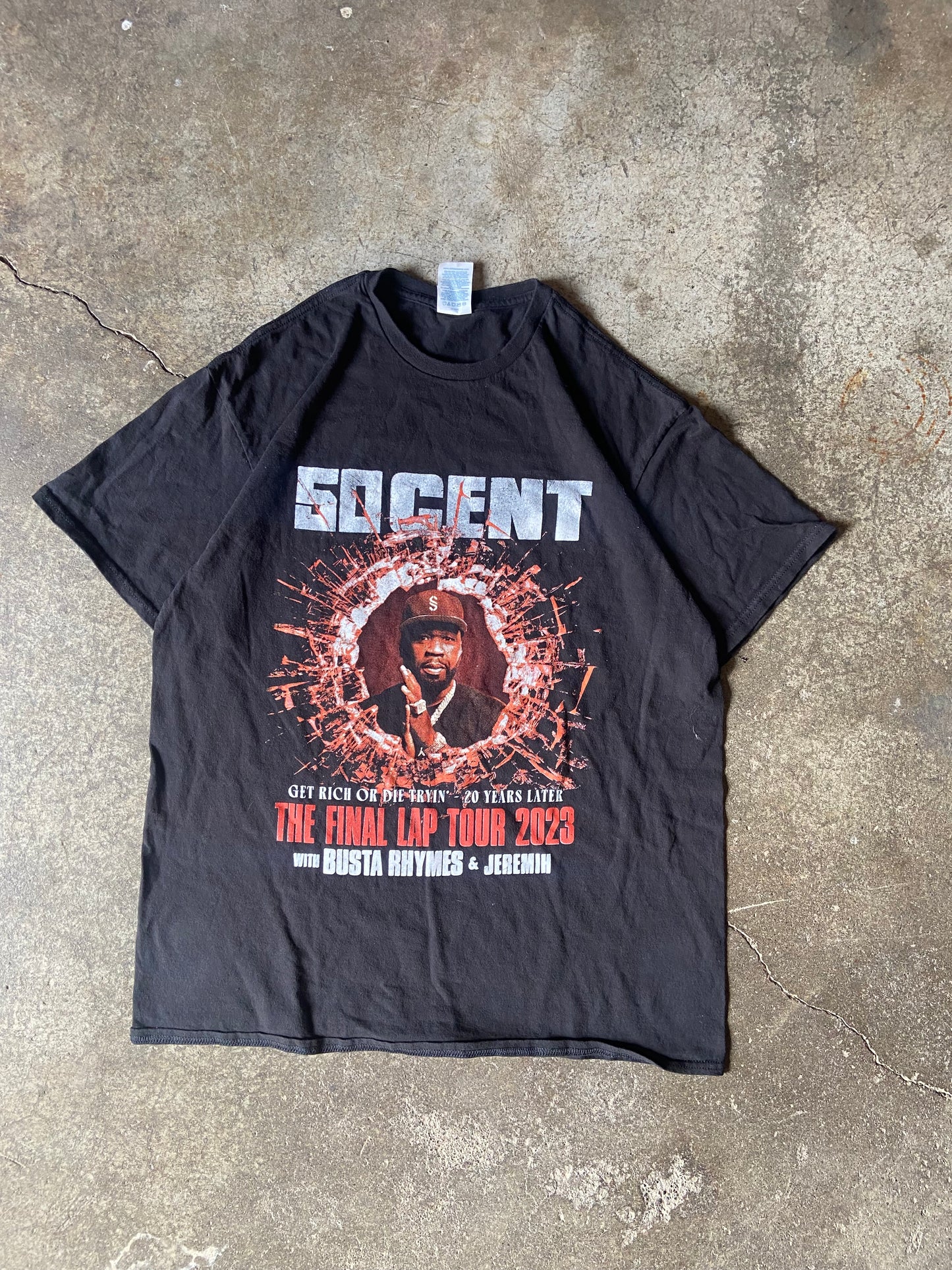 (L) 00s 50 Cent tee