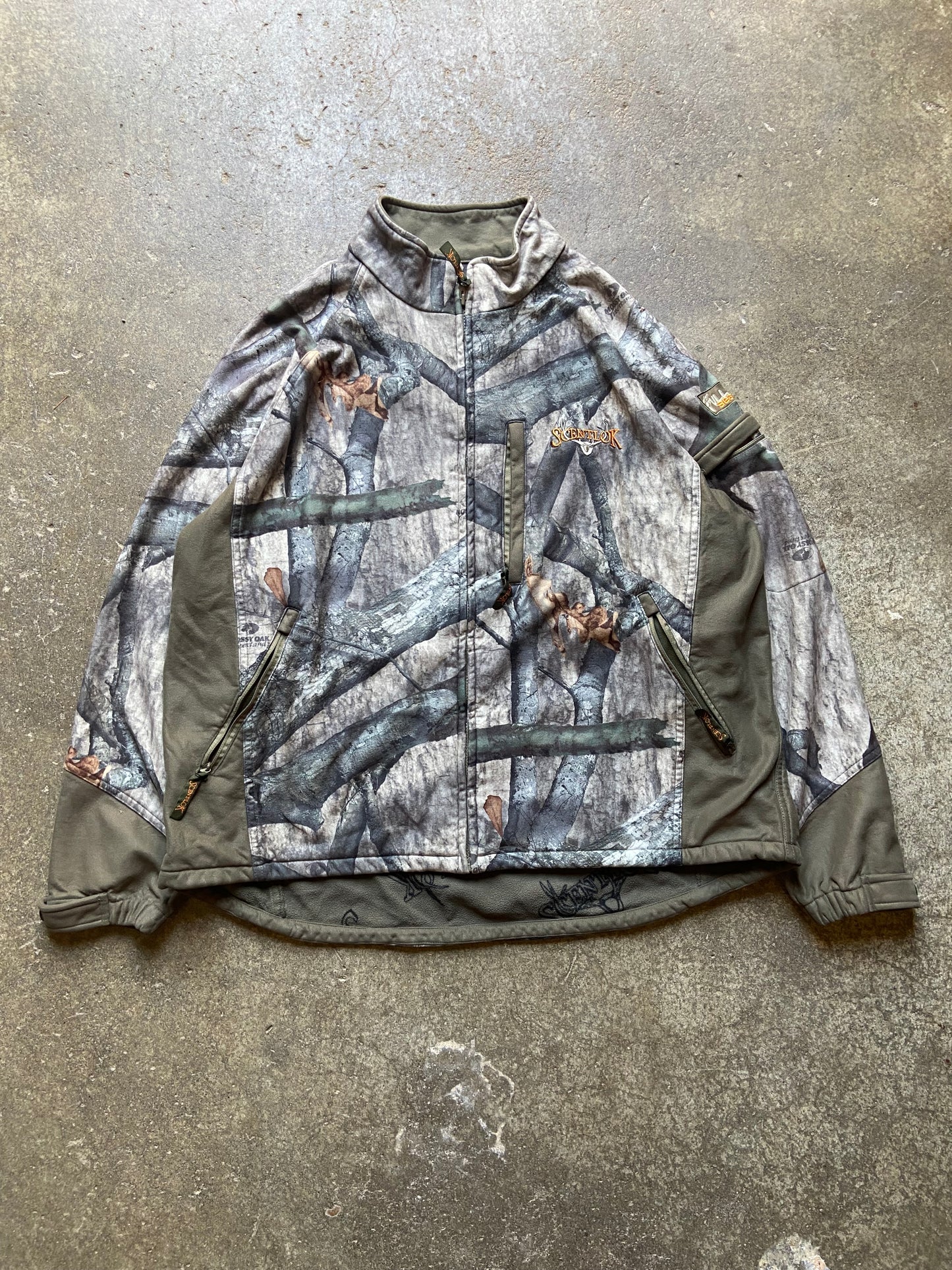 (XL) 00s Camo shell jacket