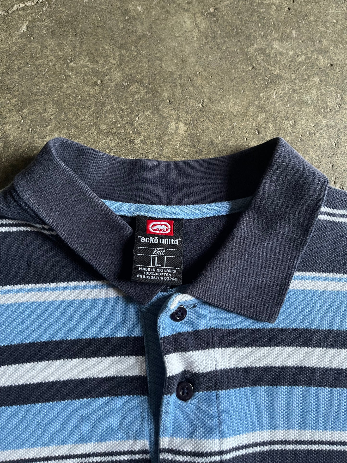 (L) 00s Ecko y2k polo