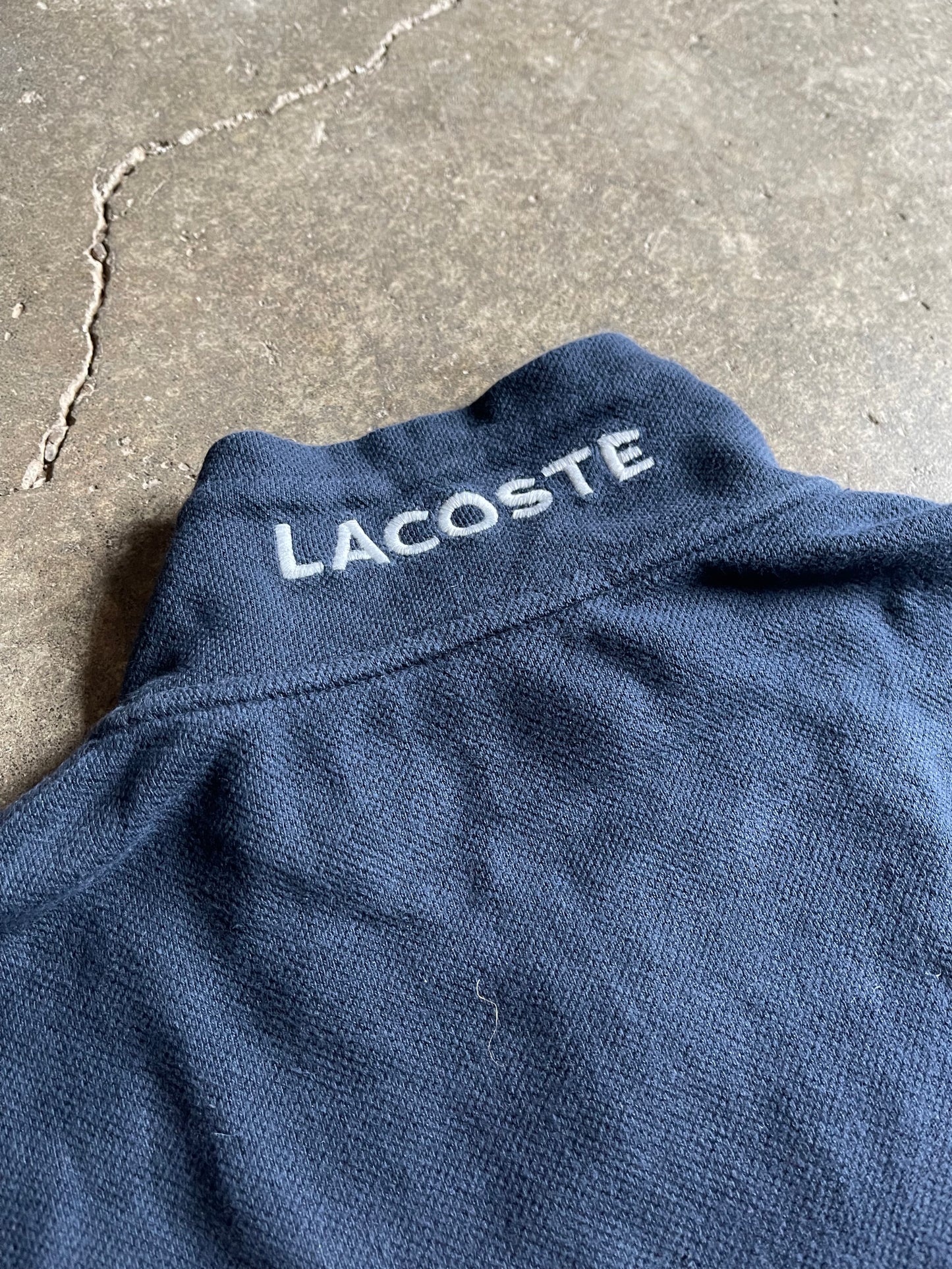 (M/L) 00s Lacoste quarter zip