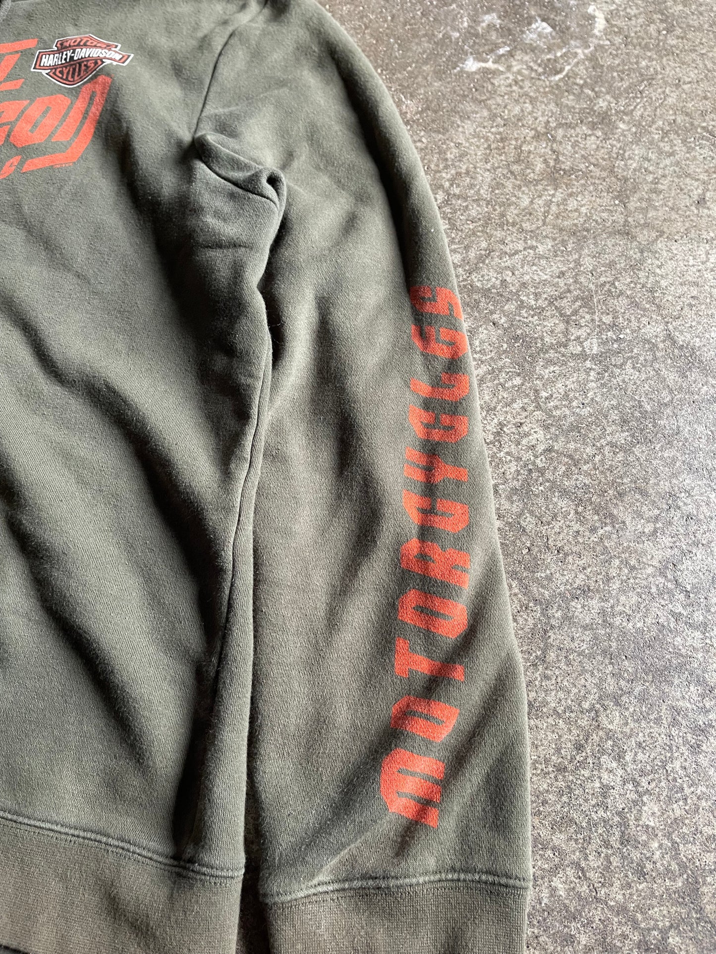 (2XL) 00s Harvey Davidson Zip Hoodie