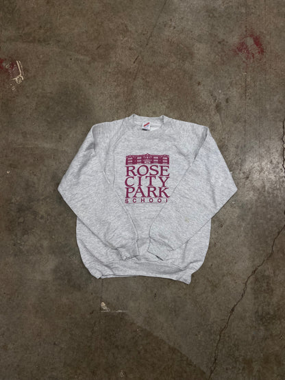 (L) Vintage Rose city park crewneck