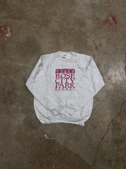 (L) Vintage Rose city park crewneck