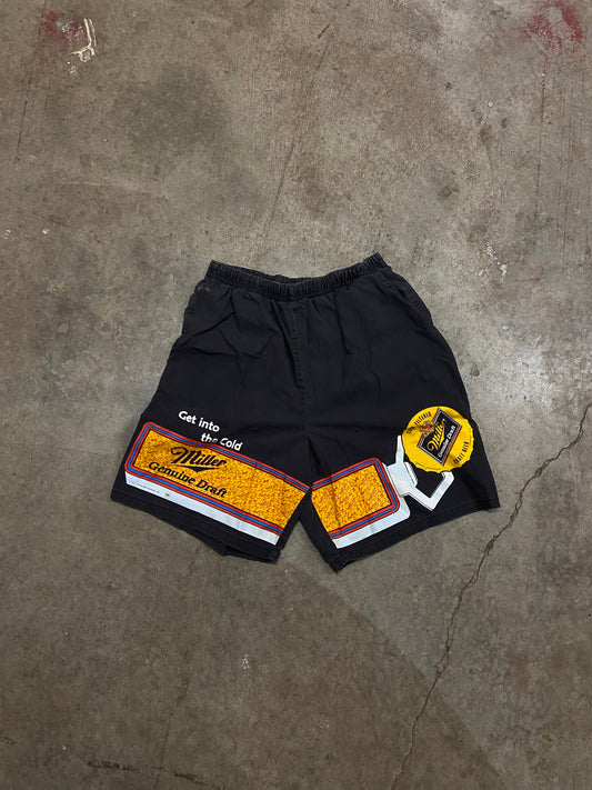 (XL) Vintage Miller beer shorts