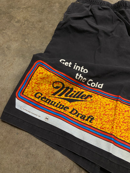 (XL) Vintage Miller beer shorts